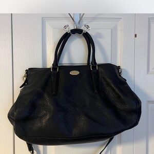 Chic Black Leather Satchel